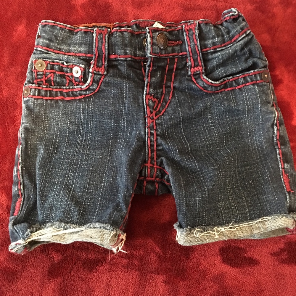 True Religion cut off jeans